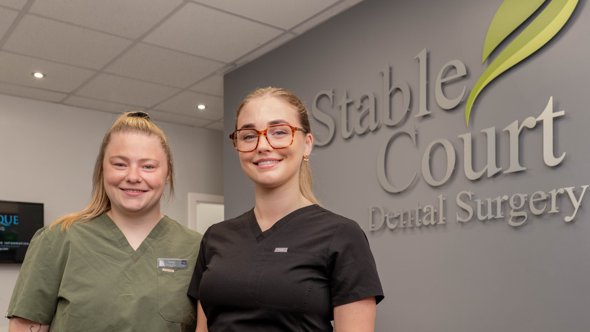 Stable Court Dental Surgery team at reception